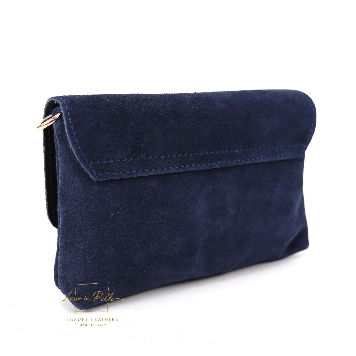 Small Suede Timeless Chic Italian Suede Clutch/Shoulder/Crossbody Bag