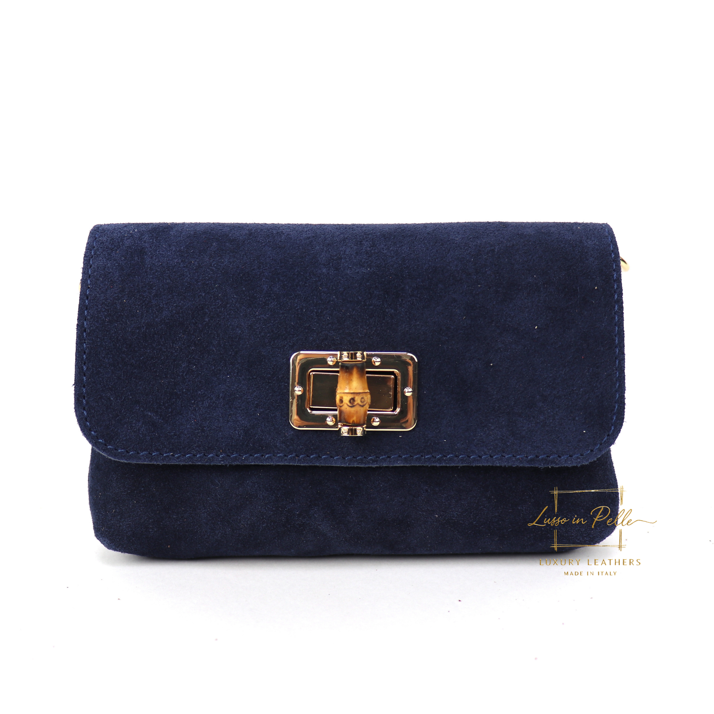 Small Suede Timeless Chic Italian Suede Clutch/Shoulder/Crossbody Bag