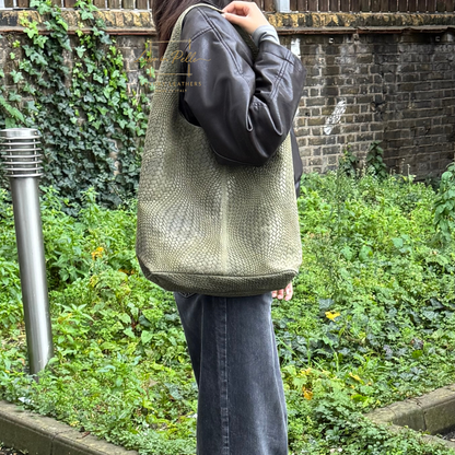 Aurora Quilted Suede Hobo Bag