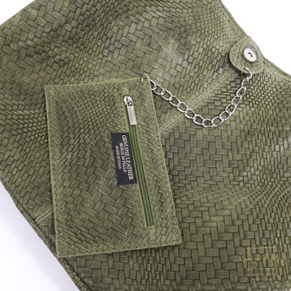 Aurora Quilted Suede Hobo Bag