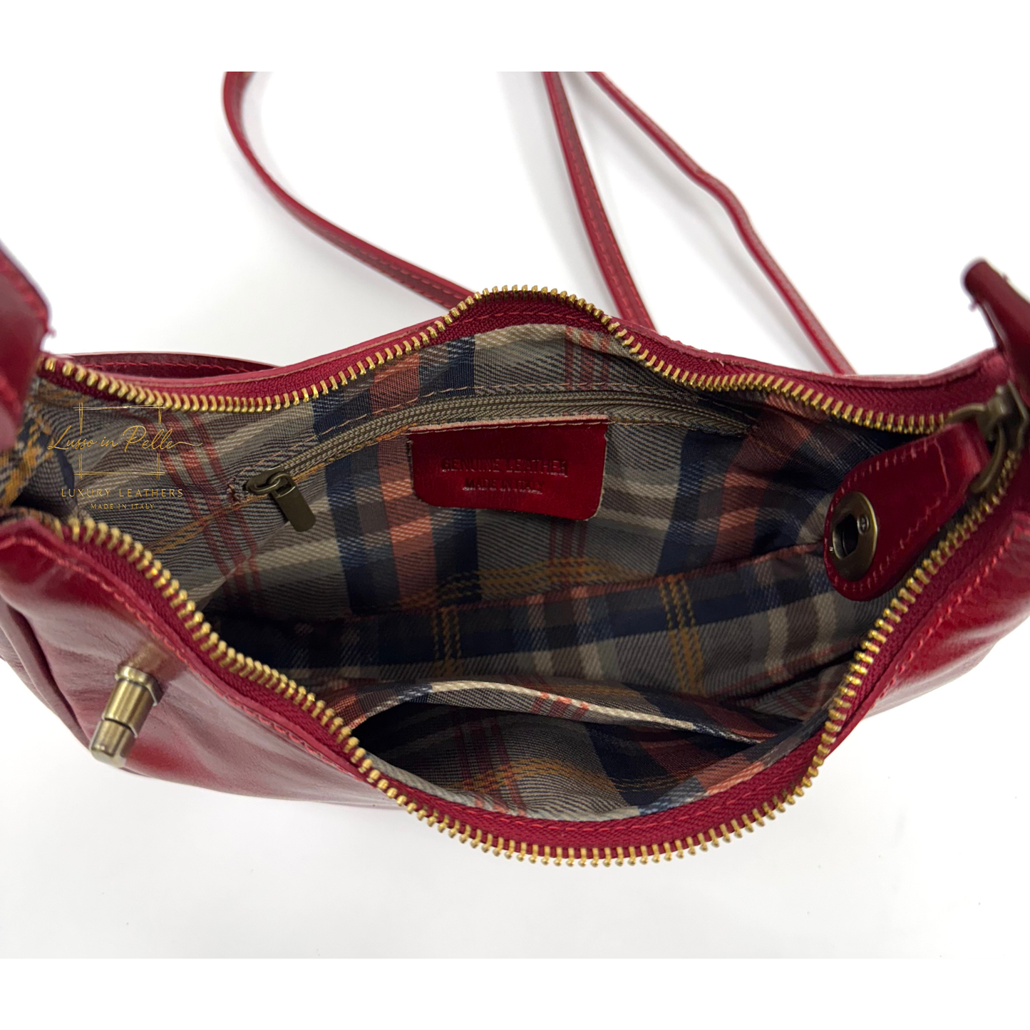 Florence Leather Shoulder/Crossbody Bag with Detachable and Adjustable Straps