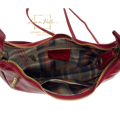 Florence Leather Shoulder/Crossbody Bag with Detachable and Adjustable Straps