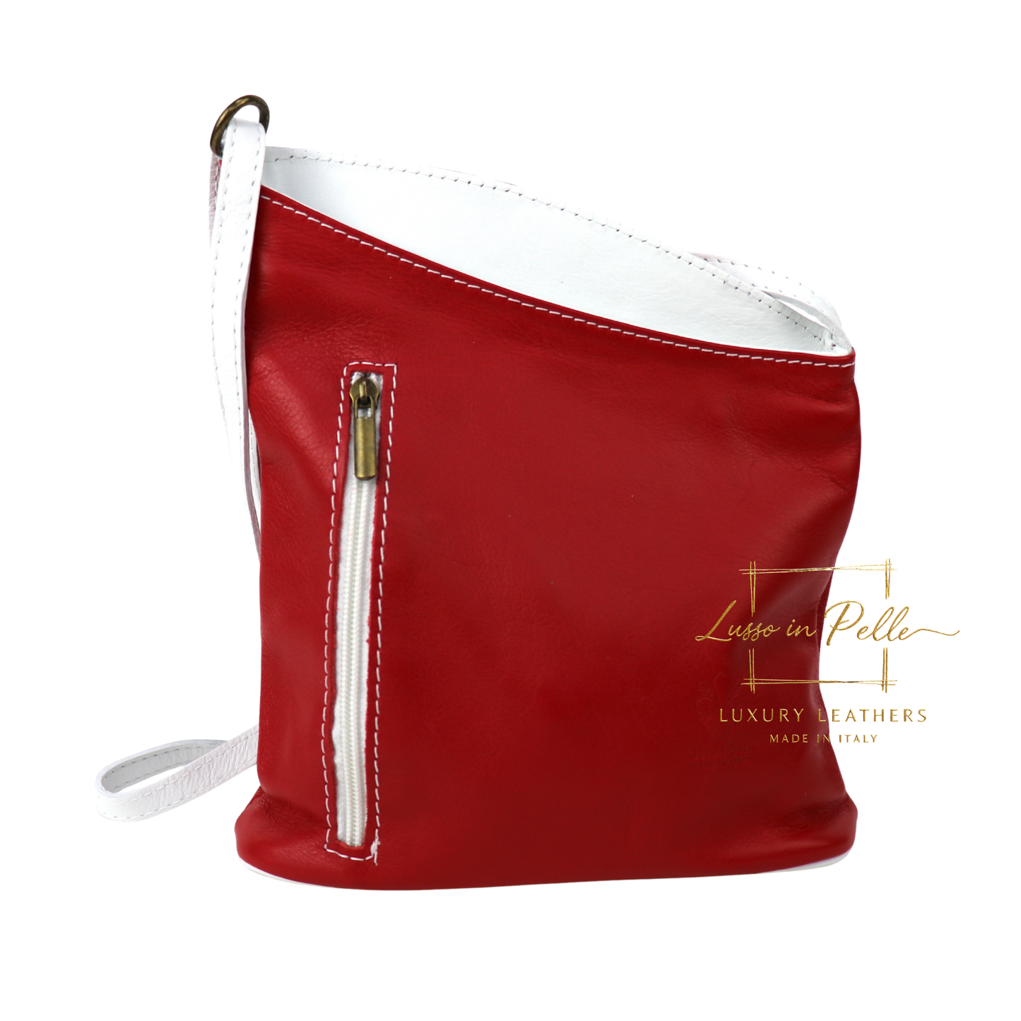 Genuine Soft Italian Leather Crossbody Messenger Handbag