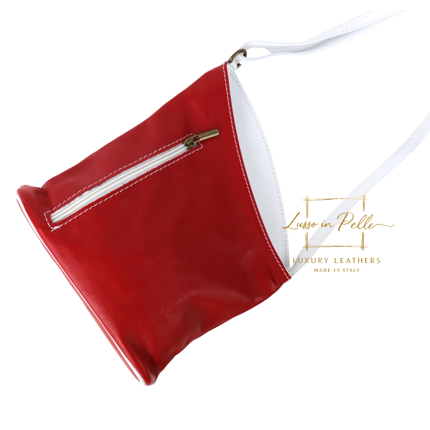 Genuine Soft Italian Leather Crossbody Messenger Handbag