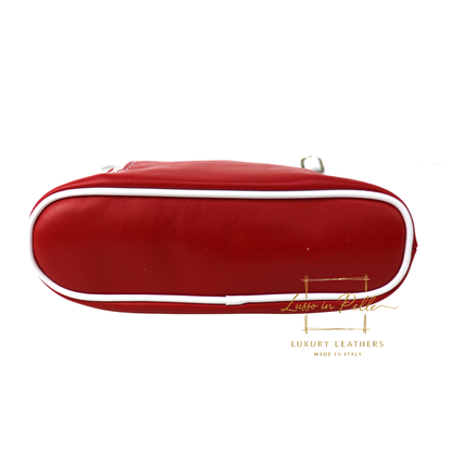 Genuine Soft Italian Leather Crossbody Messenger Handbag